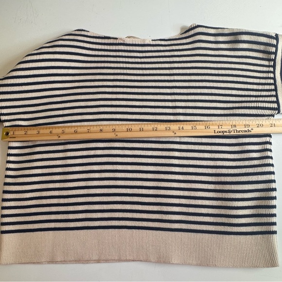 Sezane Navy and Cream Striped Sweater - Picture 11 of 14